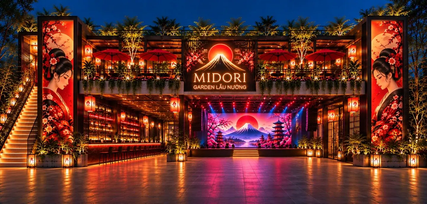 Mặt tiền MIDORI 2027 – góc thứ hai